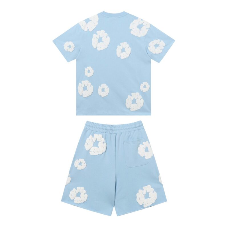 Denim Trs Sky Blue Short set - Image 2