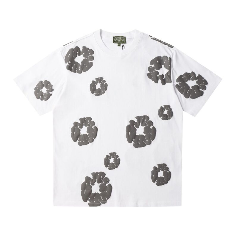 Denim Trs White Grey Short set - Image 3