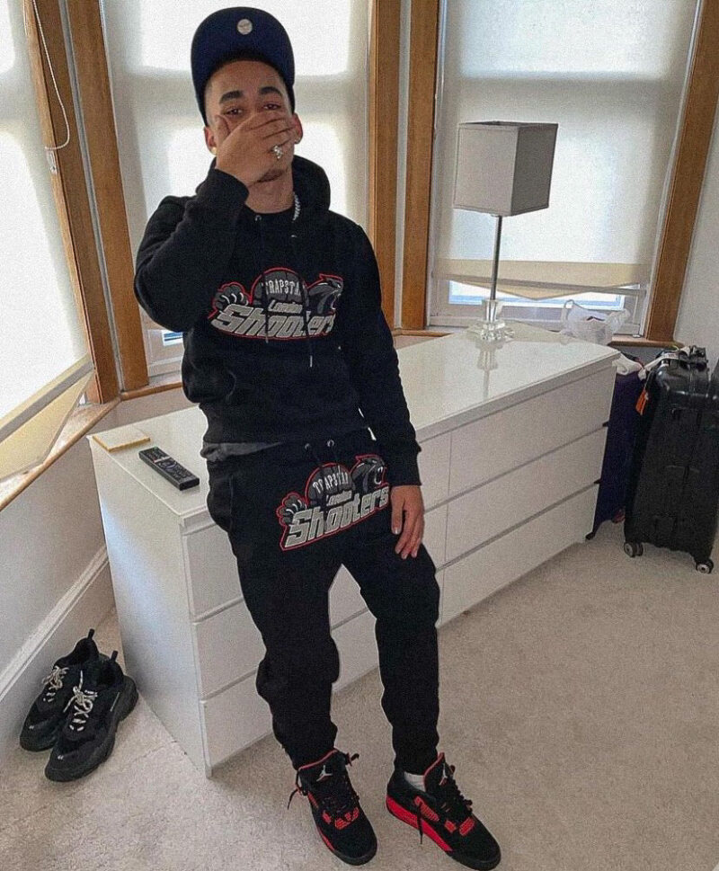 London Shooters Black Red Tracksuit - Image 6