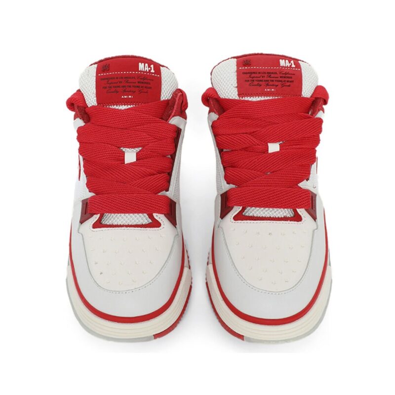 Amiri Panelled White Red - Image 2
