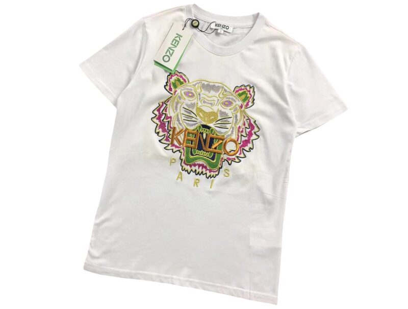 KENZO Tiger Tee - (WHITE/GREEN/YELLOW)