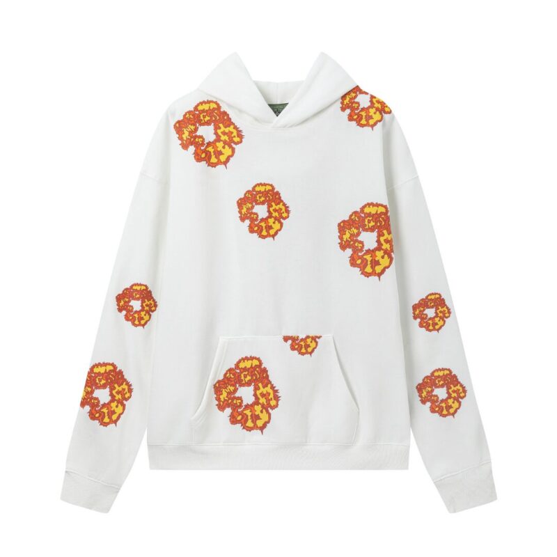 Denim Trs White Orange Tracksuit - Image 3