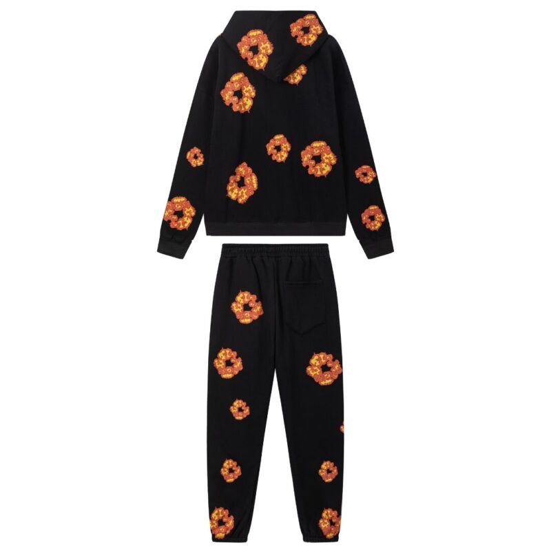 Denim Trs Black Orange Tracksuit - Image 2
