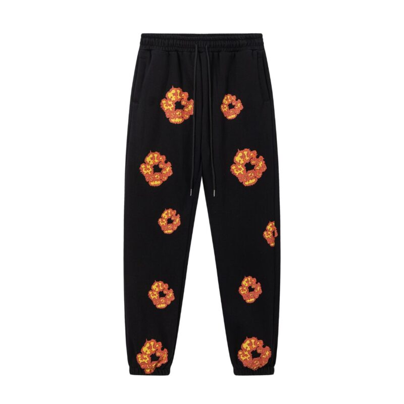 Denim Trs Black Orange Tracksuit - Image 4