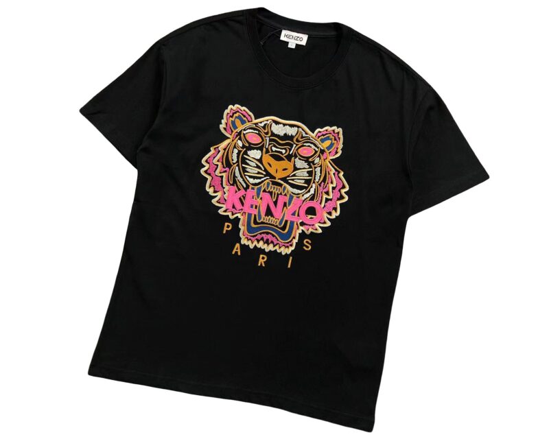 KENZO Tiger Tee - (BLACK/PINK/ORANGE)