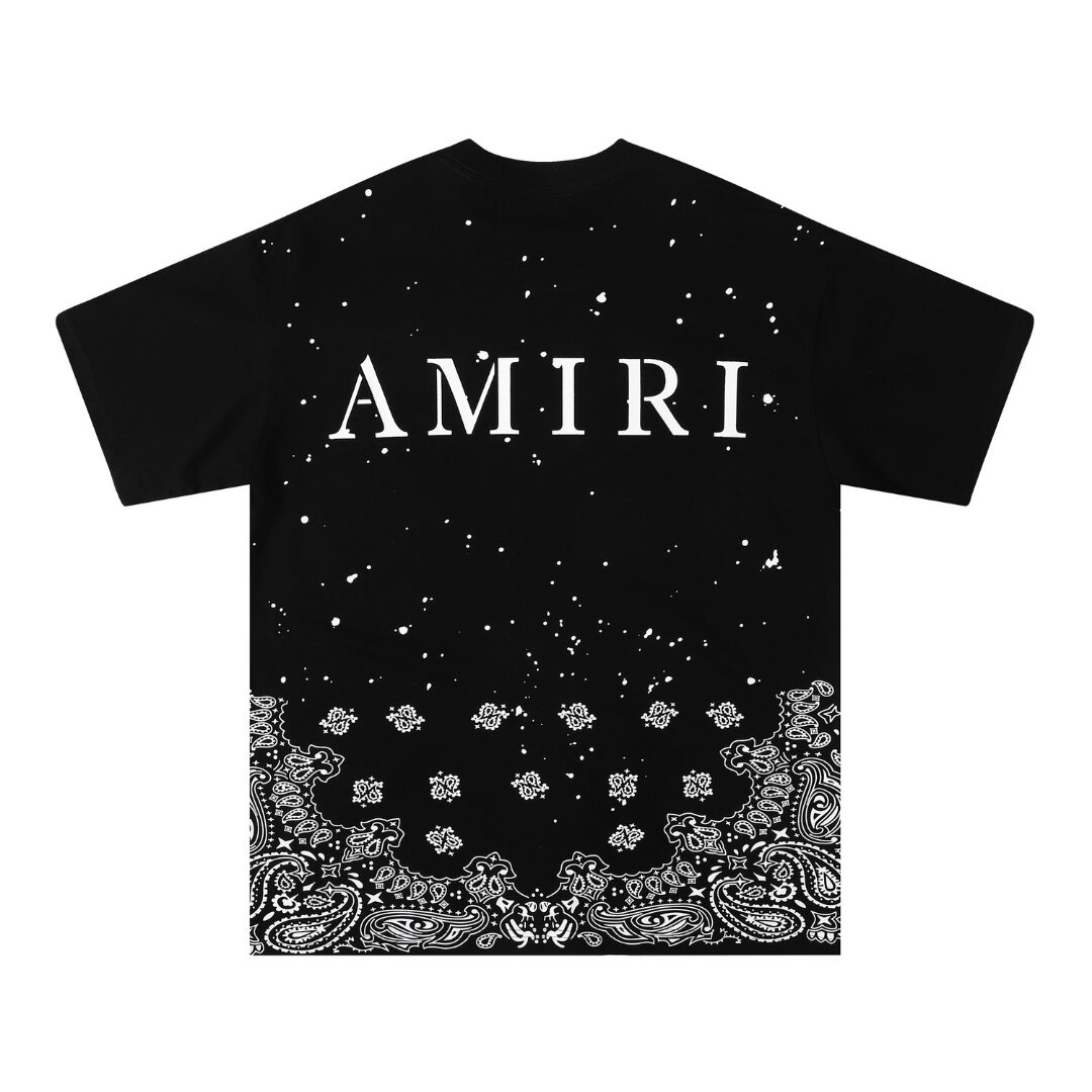 Amr Bandana Bleach Paint Splatter T-shirt - Image 2