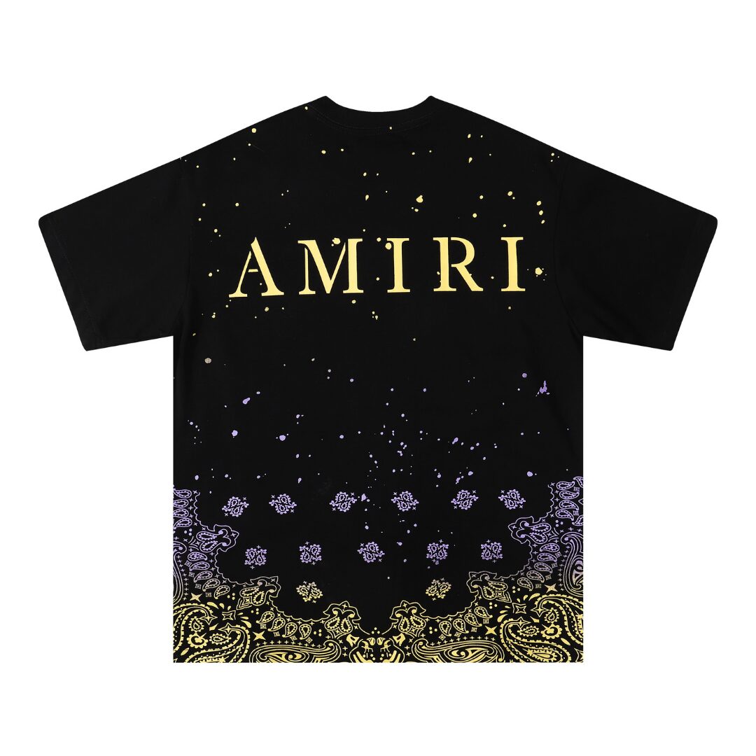 Amr Bandana Bleach Paint Splatter T-shirt - Image 2