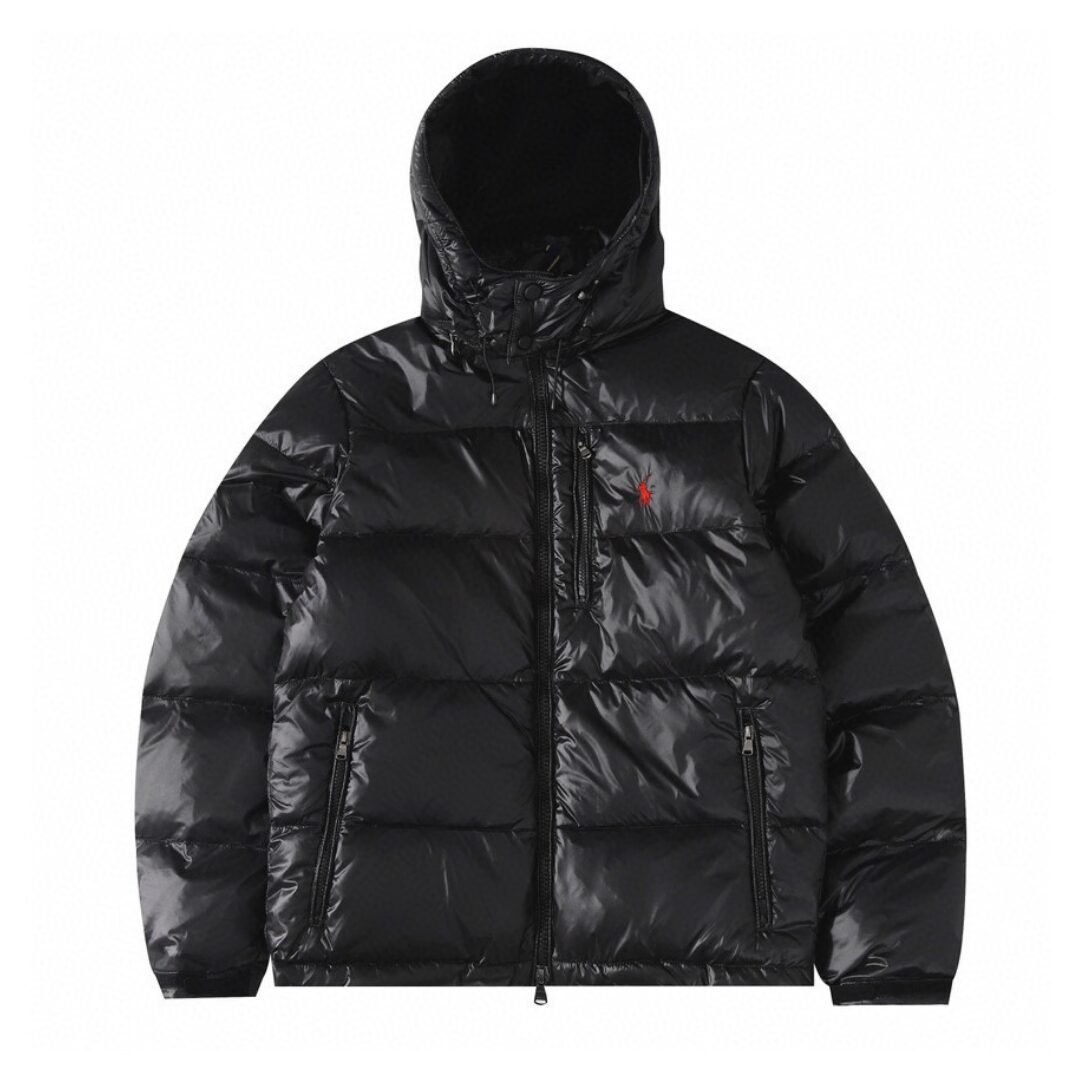 POLO BLACK SHINY JACKET - Image 2
