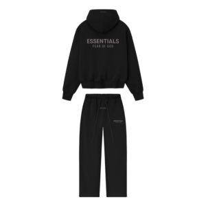 Essentials Black Tracksuit