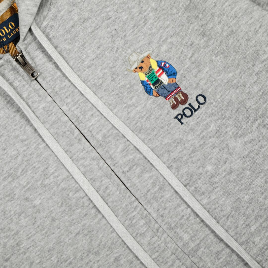 Polo Bear Zip Hoodie - Image 3