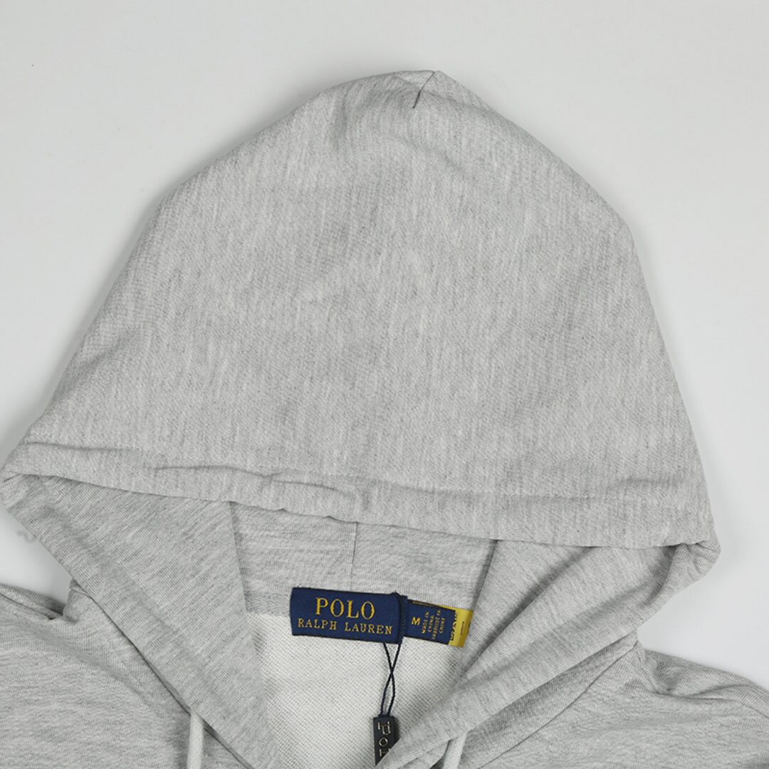 POLO GREY ZIP HOODIE - Image 3