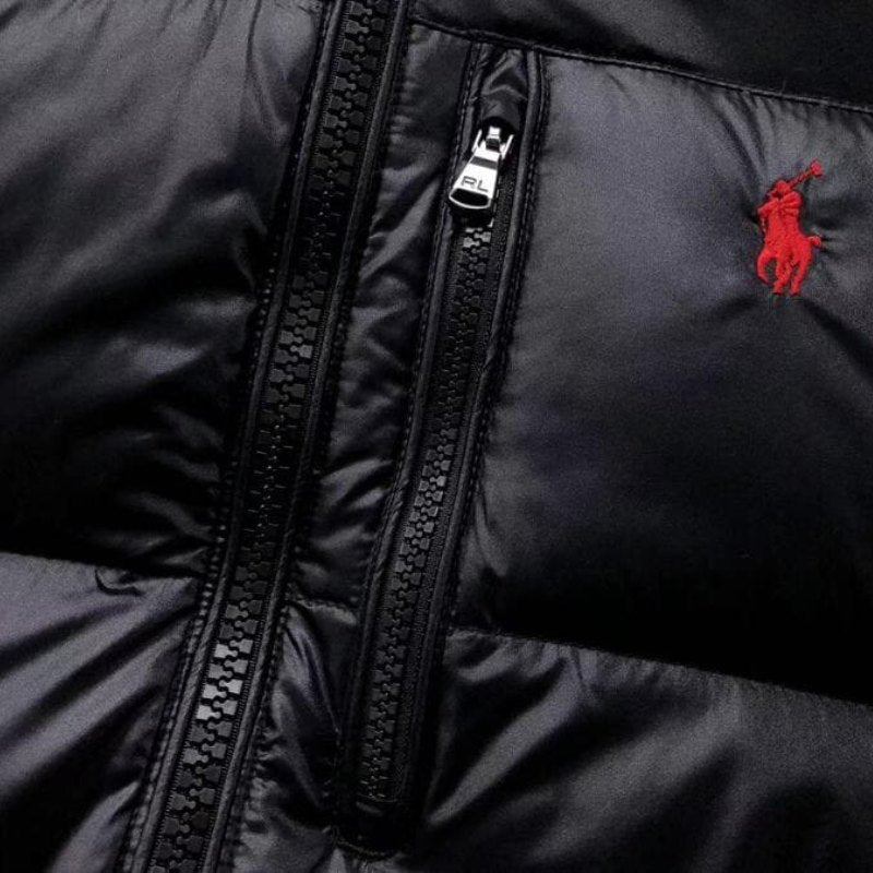 POLO BLACK SHINY JACKET - Image 4