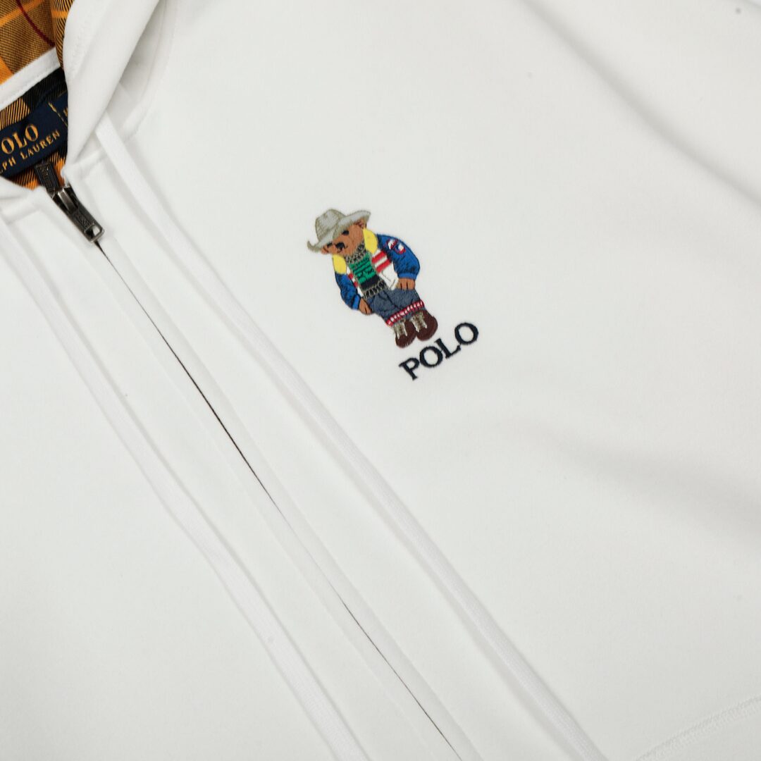Polo Bear Zip Hoodie - Image 3