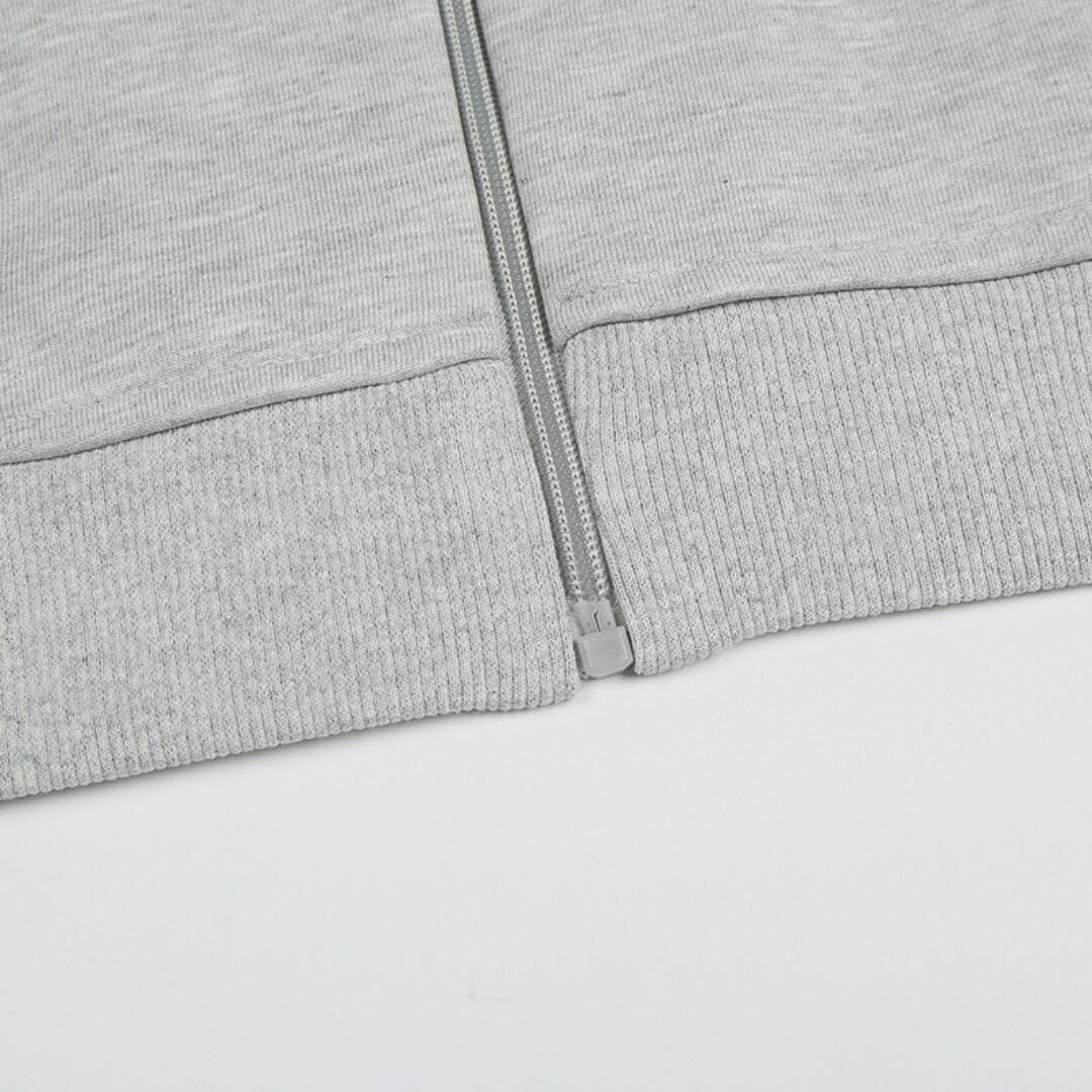POLO GREY ZIP HOODIE - Image 6