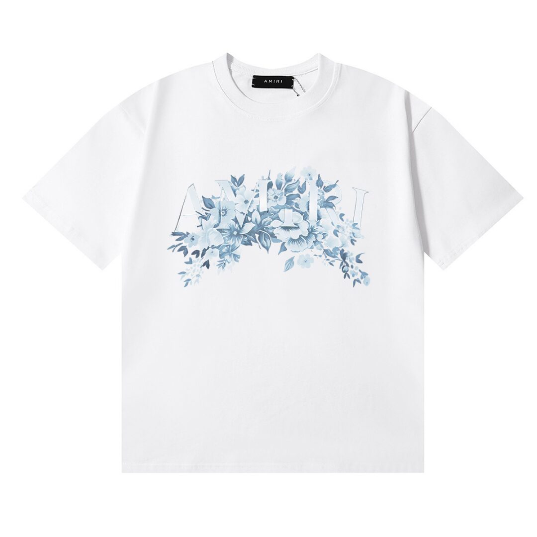 AMR MONOCHROME FLOWERS T-SHIRT