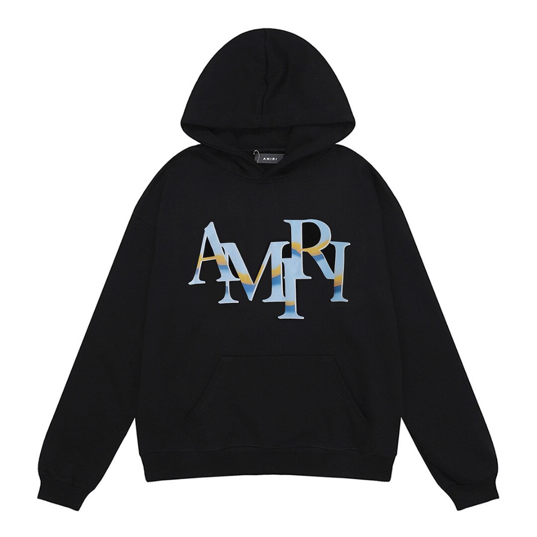 AMR STAGGERED LOGO HOODIE