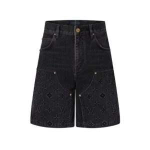 Monogram Denim Shorts