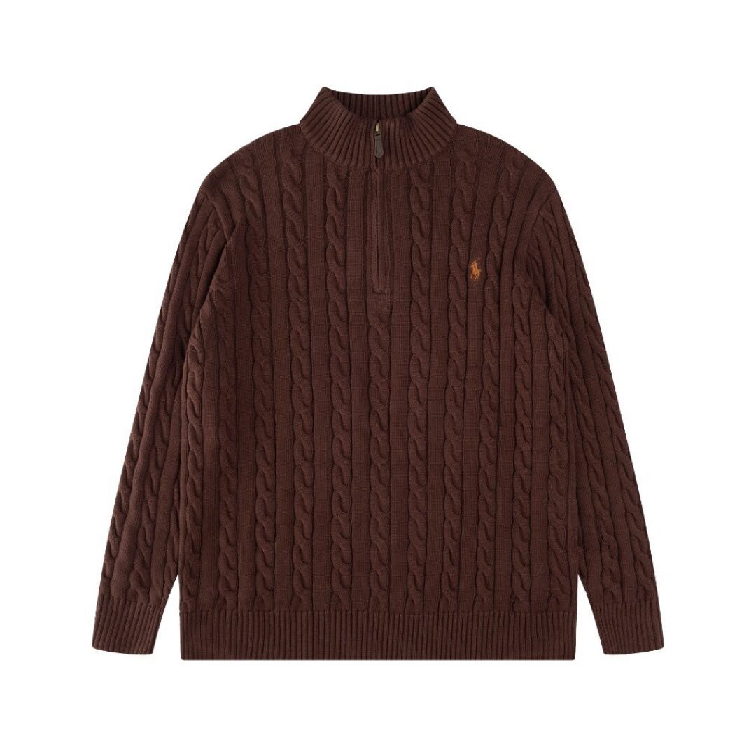 POLO HALF ZIP SWEATER - Image 8
