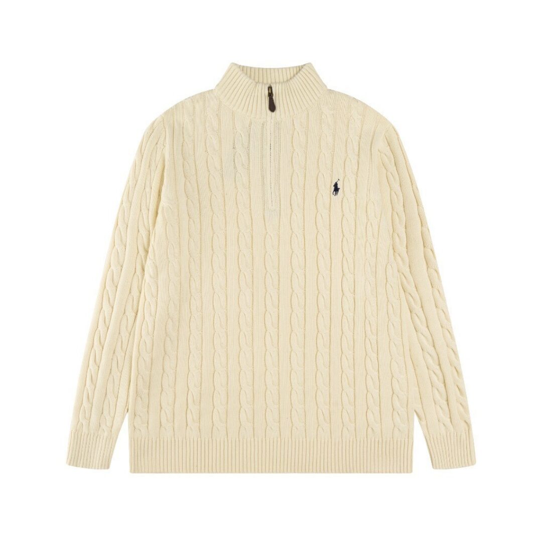 POLO HALF ZIP SWEATER - Image 9