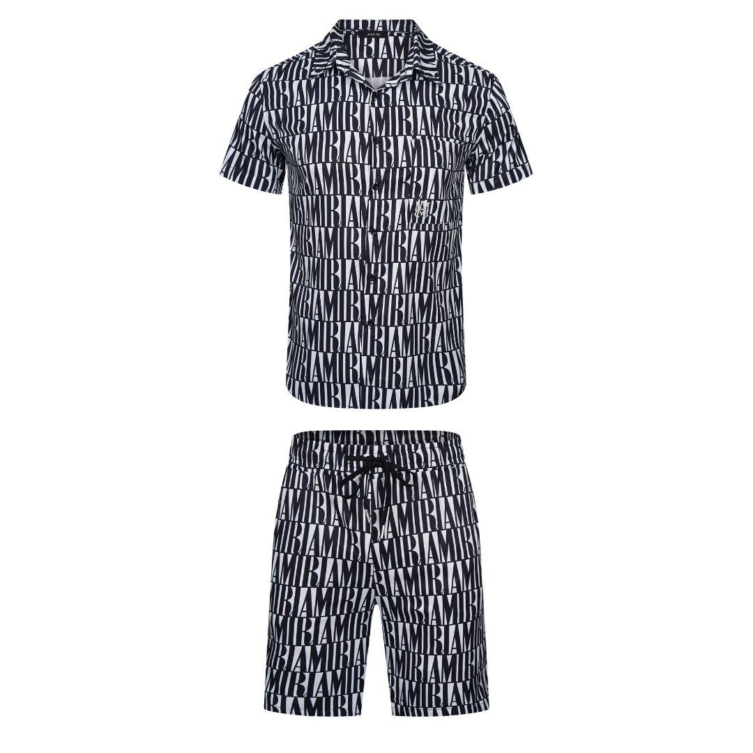 Amr Jacquard Short Set