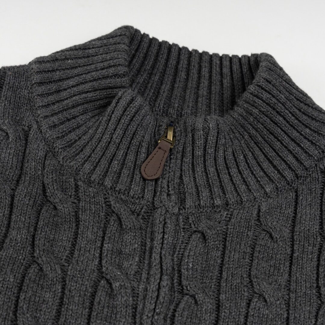 POLO FULL ZIP SWEATER - Image 7