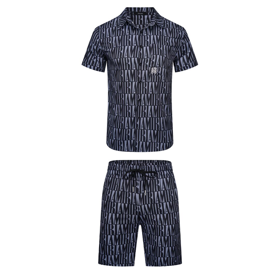 Amr Jacquard Short Set