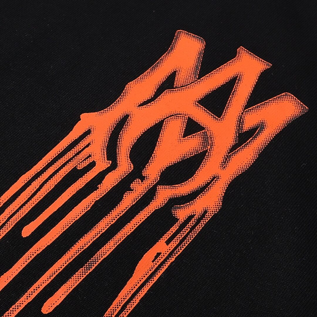 Amr Paint Drip AM Black T-shirt - Image 3