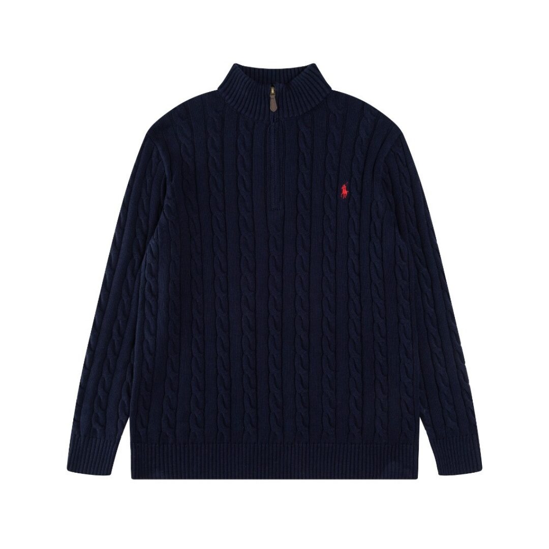 POLO HALF ZIP SWEATER - Image 7