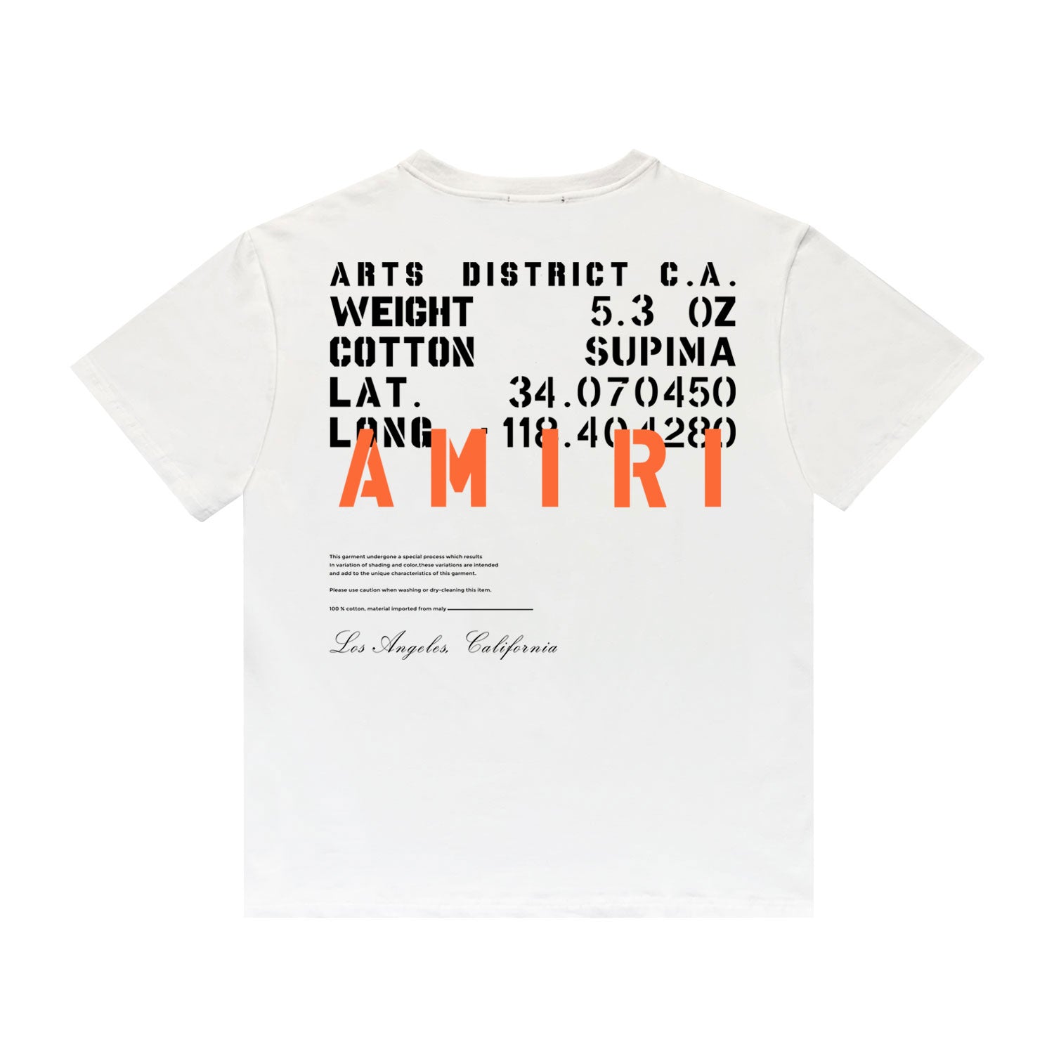 AMR MILITARY BLACK SPECS STENCIL T-SHIRT - Image 7